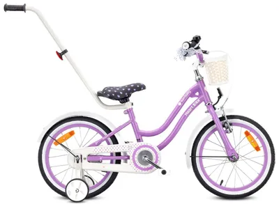 Immagine prodotto di SUN BABY Heart Bike: bicicletta per bambine da 16 pollici, a partire dai 4 anni, con rotelle, manubrio di spinta rimovibile, cestino, campanello, freno a contropedale e V-brake