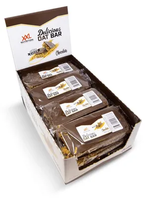 Produktbild von XXL Nutrition - Delicious Oat Bar - Haferriegel, Müsliriegel, Energieriegel mit Haferflocken - 12 Pack - Schokolade