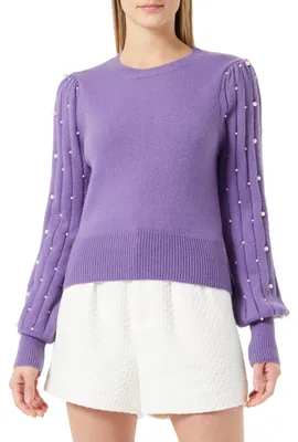 Image de Pull en tricot pour femmes Sookie, couleur lilas, taille XS/S