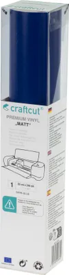 Produktbild von craftcut Premim Vinyl matt- 33 x 244 cm - Dark Blue