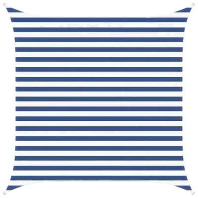 Obrázok produktu pre vidaXL Slnečná plachta, modrá a biela, 2,5 x 2,5 m, 100 % polyester Oxford