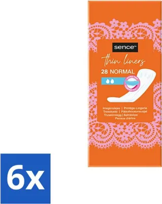 Produktbild von Sence - Normal - Slipeinlagen - Täglicher Komfort - 28 Slipeinlagen - Vorteilspack - 6 Stücke