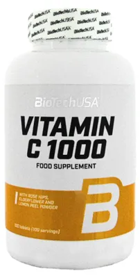 Produktbild von BioTech USA Vitamin C 1000 - 100 Tabletten