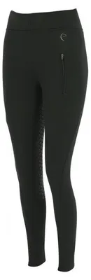 Produktbild von Ekkia Equitheme Softshell Reithose Dolomyt schwarz Vollbesatz , Größe:34