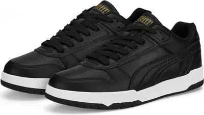 Produktbild von Puma RBD Game Low Jr Black Black Team Gold White Größe EU 37,5