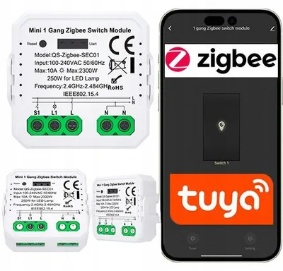 Produktbild von Sone Zigbee Unterputz Relais Lichtsteuerung Einzelkanal Tuya