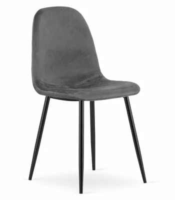 Image de Chaise Valora COMO gris foncé x1 | Chaise de salle à manger ou d'appoint confortable