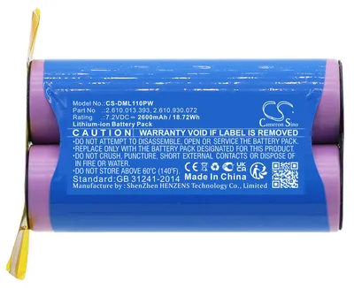 Zdjęcie produktu dla TECHTEK Bateria kompatybilny z [Dremel] 1100-25, 1100LI, 1120, Driver 1120, Stylus 1100 zastępuje 2.610.013.393, kompatybilny z 2.610.930.072