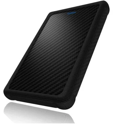 Produktbild von ICY BOX IB-223U3a-B; Ext. Gehäuse f. 2,5" SATA HDD zu USB3.0 Interface, schraubenlos, mit silicon protector, schwarz, HDD / SSD-Gehäuse, 2.5", SATA, Serial ATA II, Serial ATA III, 5 Gbit/s, Hot-Swap, Schwarz