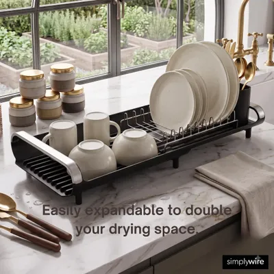 Imagen del producto de Estante de secado pequeño, extensible, de 45 cm, ideal para cocinas pequeñas