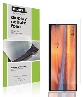 Image de 2x Film de protection d'écran pour Prechen HD-123 12.3 Zoll protecteur antireflet dipos