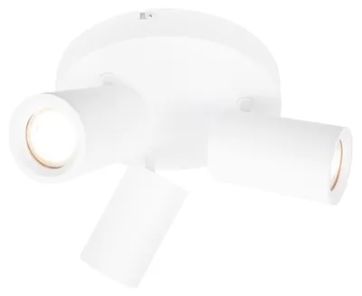Image de Ledvion Spot LED Plafond Blanc 3 spot Carre GU10 3W blanc froid