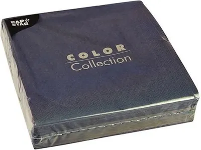 Produktbild von 800 Servietten, 2-lagig 1/4-Falz 40 cm x 40 cm dunkelblau