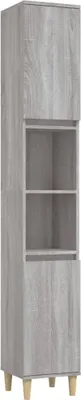 Obrázek produktu pro vidaXL Koupelnová skříňka Grey Sonoma 30x30x190 cm Dřevěný materiál