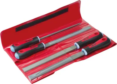 Immagine prodotto di Set di lime "Nertech" 4 pezzi - 200 mm - con manico Nertech 3-K, 0935208201