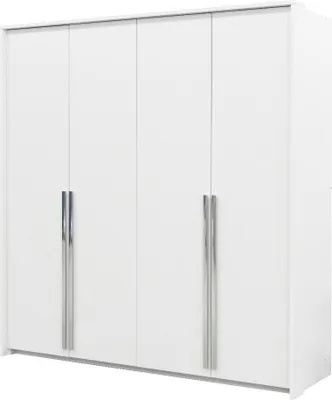 Produktbild von Drehtürenschrank Girona 210, 4 Türen Kleiderschrank, Moderne Garderobe, Schrank Größe: 210 x 217 x 65 cm