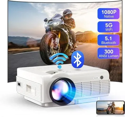 Produktbild von Mini LED Beamer für Heimkinosysteme mit 4K-Auflösung und beeindruckender Bildqualität.