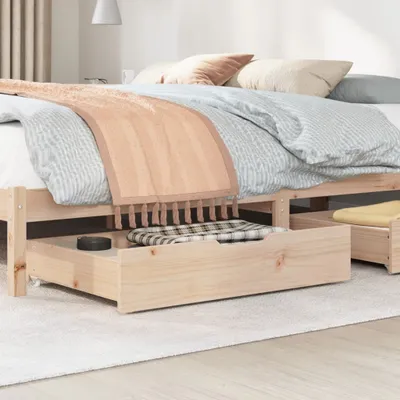 Immagine prodotto di Cassettoni da Letto con Ruote 2 pz 85x55x17 cm in Legno di Pino
