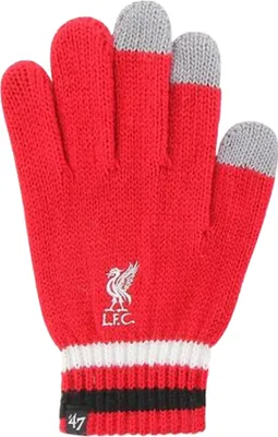 Immagine prodotto di Liverpool FC - Uomo/Donna Unisex 47 - Guanti, Jerseyware con marchio BS5826 (Taglia unica) (Rosso/Nero/Bianco)