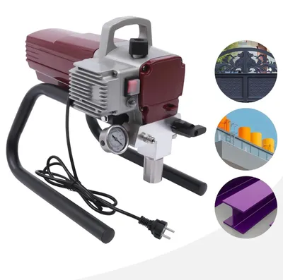 Zdjęcie produktu dla Mobilny system natrysku farb - Elektryczny natryskiwacz farb bezpowietrznych - 1800 W - wydajność 1,8 l/min - 220 V