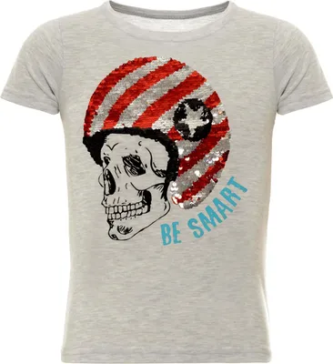 Produktbild von BEZLIT Jungen T-Shirt mit coolem Wende Pailletten Grau 116