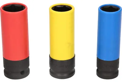 Produktbild von Brilliant Tools BT691005, Steckschlüssel-Satz, 1/2", Metrisch, 3 Kopf/Köpfe, 17,19,21 mm, Aluminium
