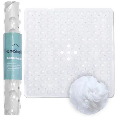 Produktbild von Das Original - Duschmatte Antirutsch - Weiß - 53x53cm - Antirutschmatte Badematte für Duschkabine - Antirutschmatte mit Saugnäpfen