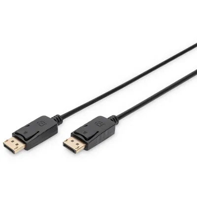 Zdjęcie produktu dla Digitus Kabel przyłączeniowy DisplayPort, 3m, 3 m, DisplayPort, DisplayPort, Męska, Męska, Czarny