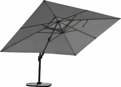 Produktbild von Sonnenschirm 3m x 4m, Aluminium; UV-Schutz; inkl. Regencover