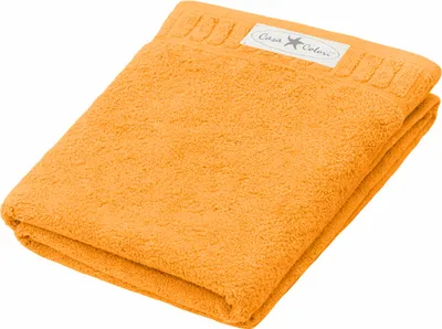 Produktbild von Casa Colori Frottier Duschtuch 70x140cm 70 x 140 cm gelb Hohe Farbbrillanz, Einfache Pflege
