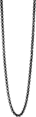 Produktbild von Akzent Erbskette, Edelstahl, schwarz, Stärke 2mm