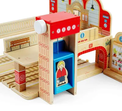 Productafbeelding van BigJigs speelgoedtreinstation, Grand Central Station, karton