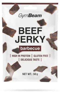 Produktbild von GymBeam - Beef Jerky, 50 g, Grill