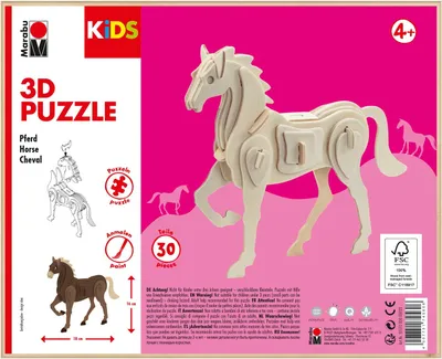 Immagine prodotto di Marabu317000000023 Marabu KiDS 3D Puzzle "Pferd", 30 pezzi