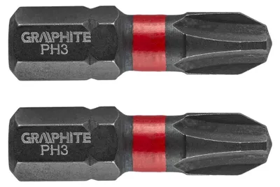 Image de GRAPHITE Embouts à percussion PH3 x 25 mm, 2 pcs.