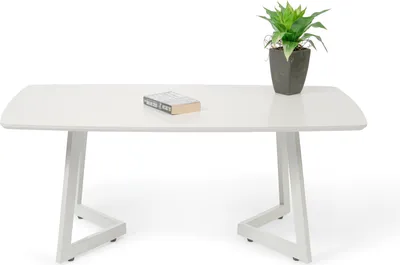 Produktbild von Couchtisch TIBET 2 in weiß, MDF + Metall, B/H/T=120x46x60cm