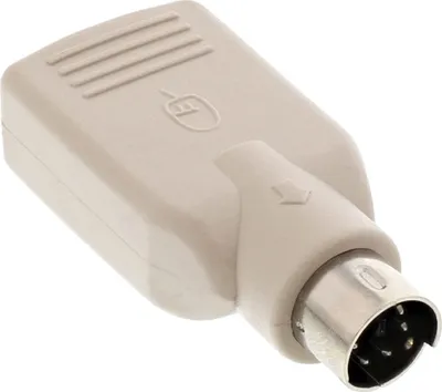 Image de InLine® Adaptateur USB PS/2, USB prise femelle A sur PS/2 prise mâle
