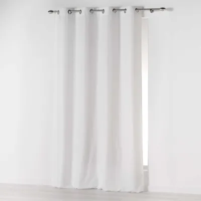 Produktbild von Ösenvorhang, 140 x 260 cm, Mikrofaser Uni Absolute, Polyester, blau, 260 x 140 cm - Douceur d'intérieur