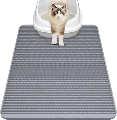 Produktbild von Famanu Katzenstreuunterlage 79 x 58,5 cm, groß, wasserdicht, rutschfest, leicht zu reinigen