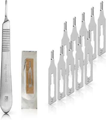 Image de Set 10 x lames de gouge Figure 2 en emballage individuel stérile + 1 x May