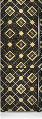 Produktbild von Aufkleber Kühlschrankmagnete Dekoration Kühlschrankfolie 60x180 cm - Retro-Muster