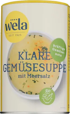 Produktbild von WELA Klare Gemüsesuppe m. kräftiger Gemüsenote und Meersalz 1/1