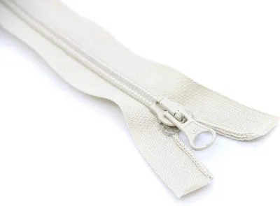Obrázek produktu pro Plastový zip 5 mm, 65 cm, béžový