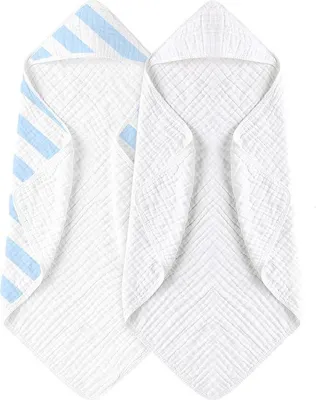 Produktbild von Famanu Babybadetuch 2 Stück - 100% Baumwolle, 80 x 80 cm, superweich