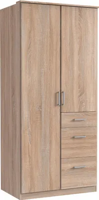Produktbild von Kleiderschrank Click Schlafzimmerschrank mit Schubladen Ausführung wählbarEiche Sägerau