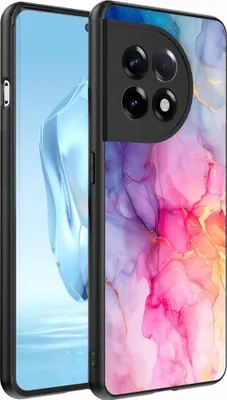 Produktbild von Geeignet für OnePlus 12 Telefon Fall mit Marmor Druck - TPU zurück Abdeckung Fall Marmor Design - Regenbogen - Smartphonics