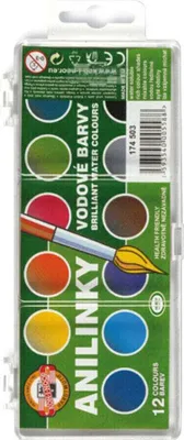 Zdjęcie produktu dla KOH-I-NOOR Anilinky Kolor wody 12 szt.