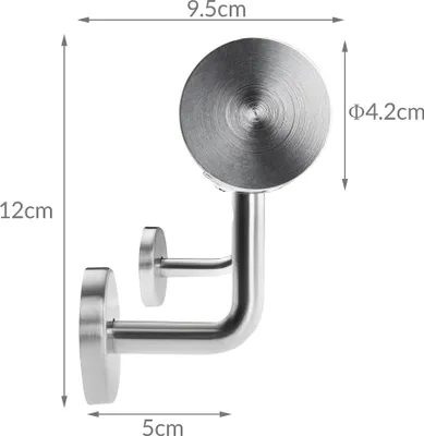 Image de MONZANA® Main courante acier inoxydable V2A rampe d'escalier rambarde barre 400 cm support mural intérieur extérieur