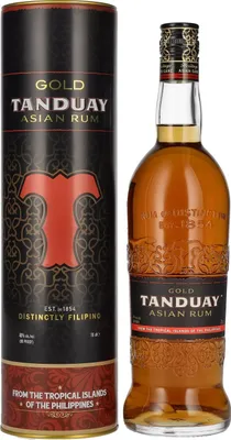 Produktbild von Tanduay Asian Rum Gold 40% Vol. 0,7l in Tinbox