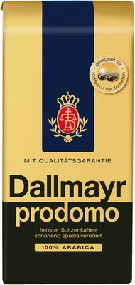 Zdjęcie produktu dla Dallmayr Prodomo 500g, 500 g, Americano, Espresso, Średnie palona, 1 szt., Torba